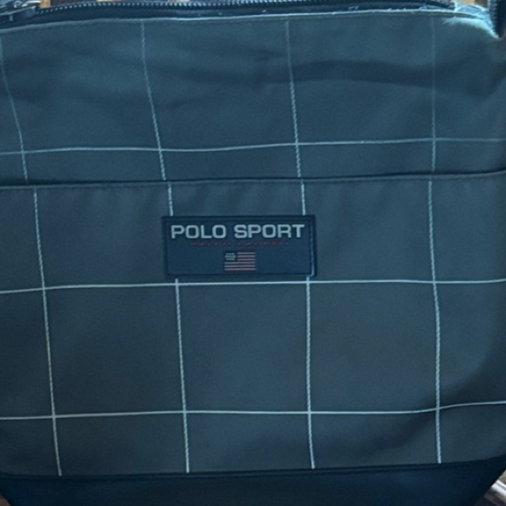 Polo by Ralph Lauren Olive Green Polo Sport Messenger Crossbody